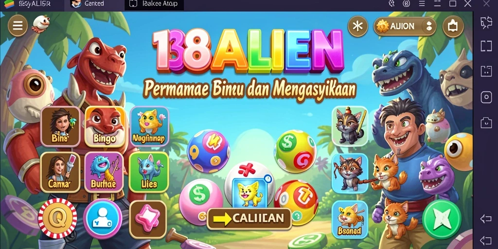 Tampilan screenshot gameplay Bingo yang mendebarkan di 138ALIEN.