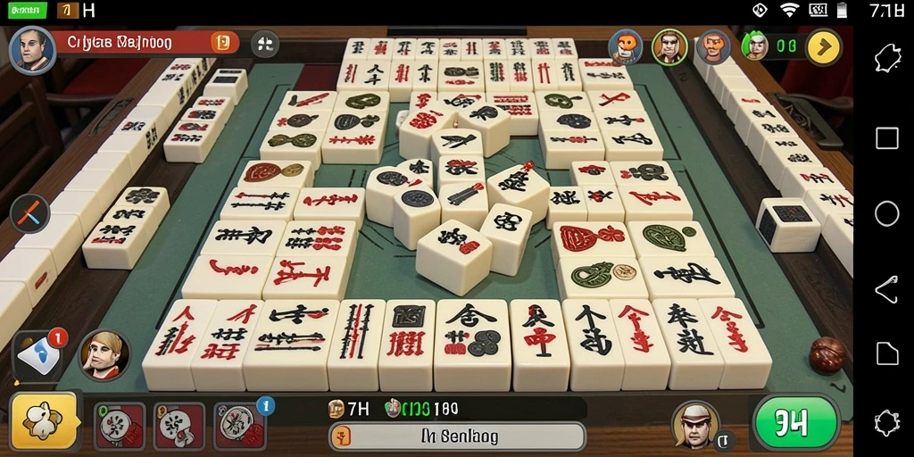 Tampilan gameplay menarik dari game Mahjong 71H.