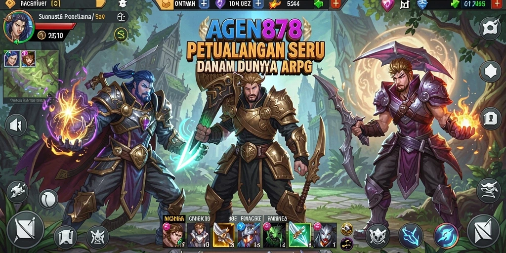 Tampilan aksi seru dalam gameplay ARPG AGEN878.