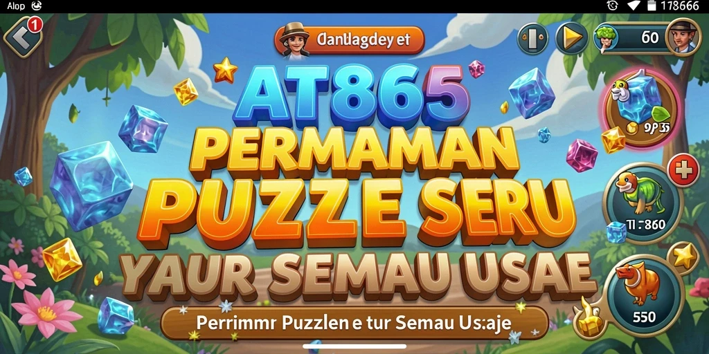 Tampilan gameplay AT866 yang menarik dan menantang dalam puzzle.