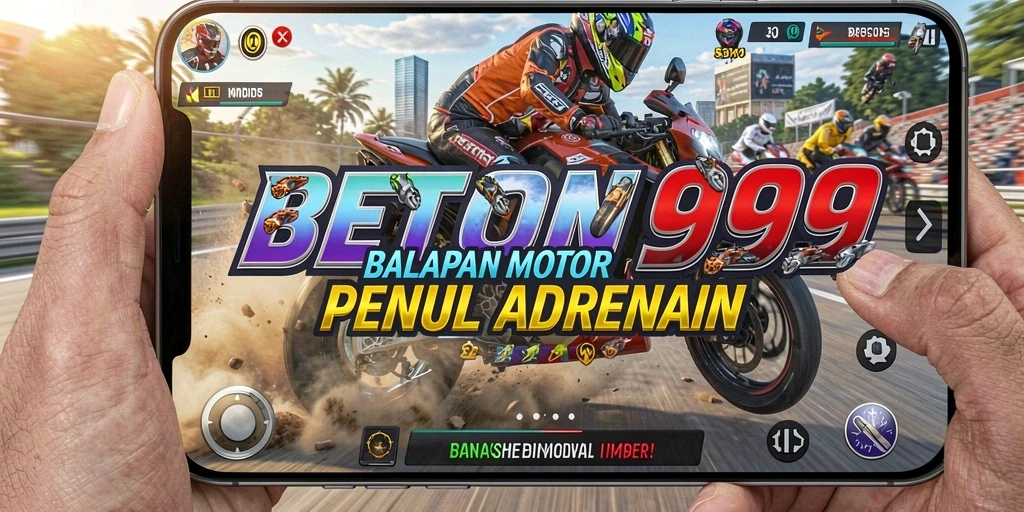 Gameplay BETON999 menampilkan balapan motor yang mendebarkan dan grafis menawan.