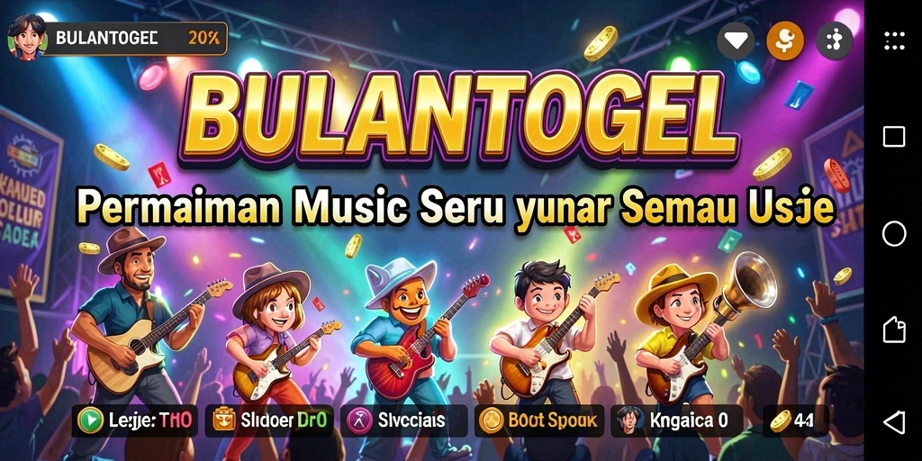 Tampilan gameplay BULANTOGEL yang menarik dengan berbagai pilihan lagu.