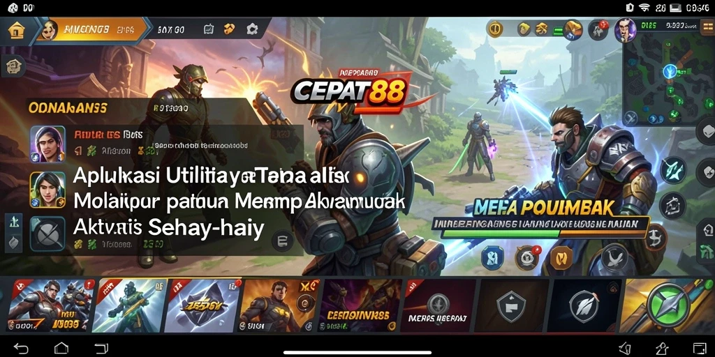 Tampilan antarmuka intuitif dan fitur manajemen waktu CEPAT88.