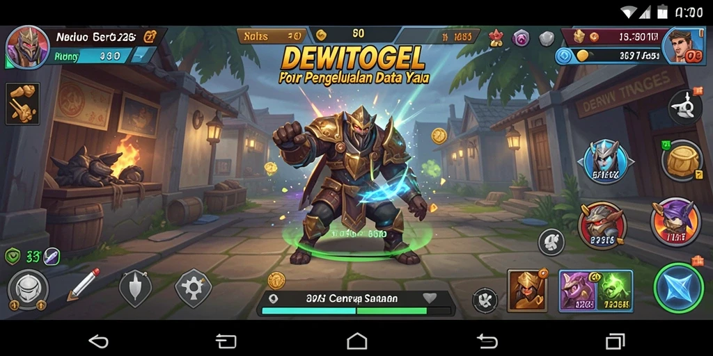 Tampilan antarmuka DEWITOGEL yang menarik dan fungsional.