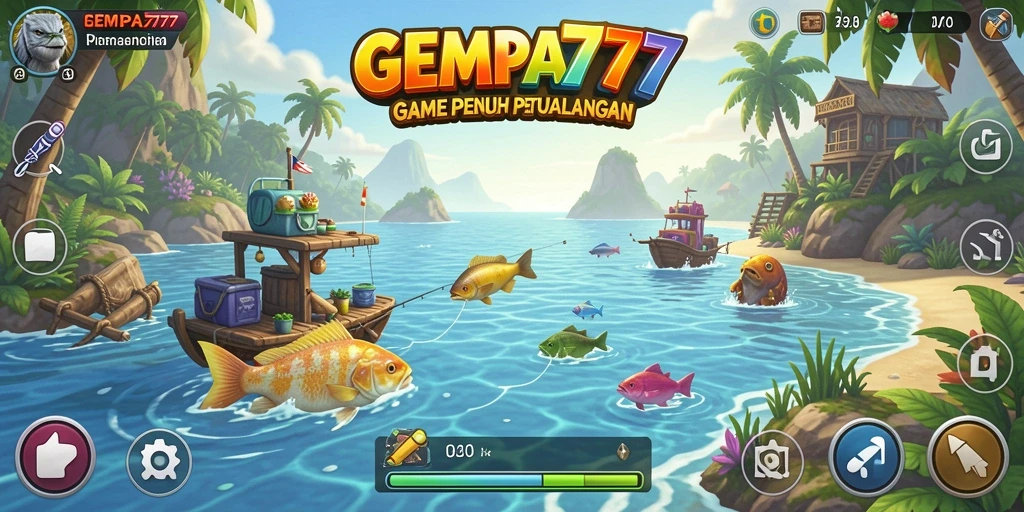 Tampilan gameplay GEMPA777 dengan pengalaman memancing yang menarik.