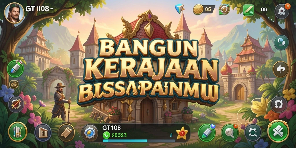 Gameplay GT108 menampilkan pengelolaan bisnis yang seru dan interaksi antar pemain.