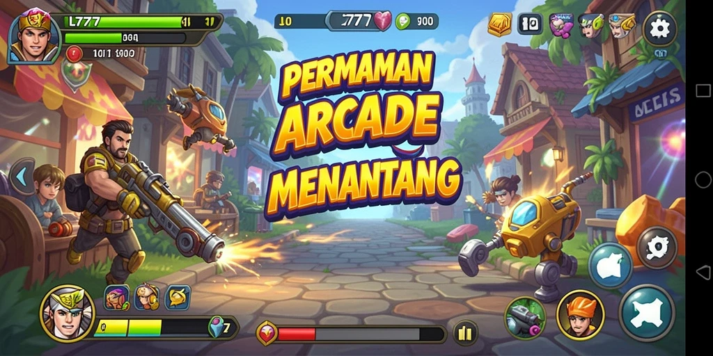 Tampilan gameplay seru dari L777 yang menantang.