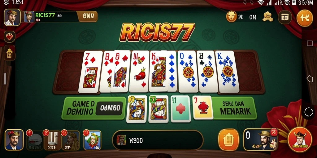 Tampilan gameplay RICIS77 yang seru dan menarik.