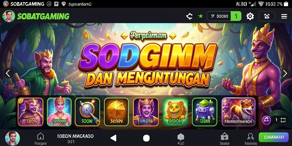 Screenshot gameplay SOBATGAMING yang menampilkan keseruan permainan slot.