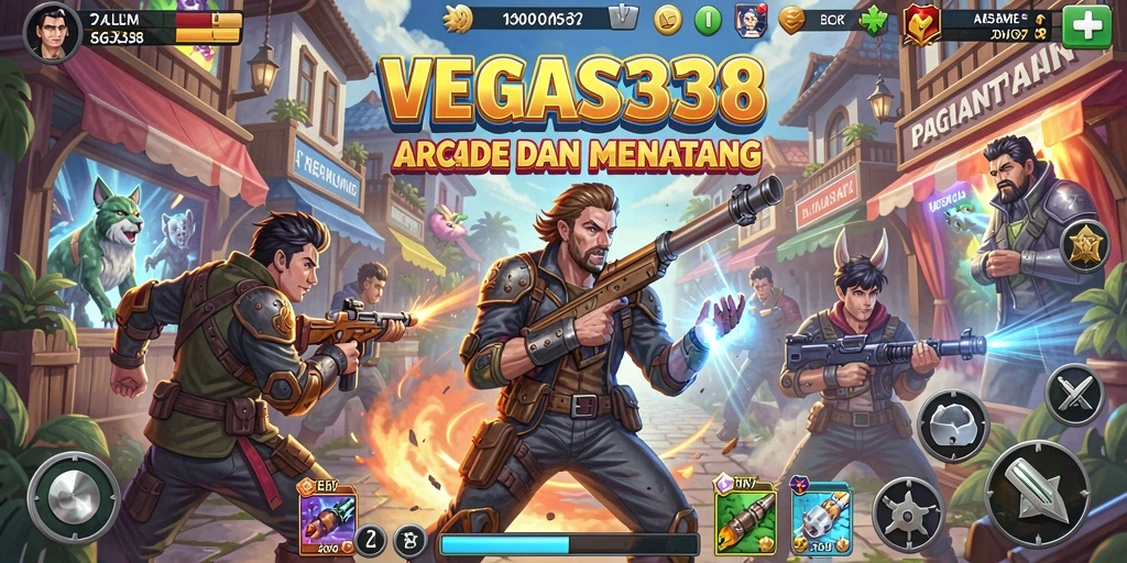 Tampilan seru gameplay VEGAS338 dalam genre Arcade.